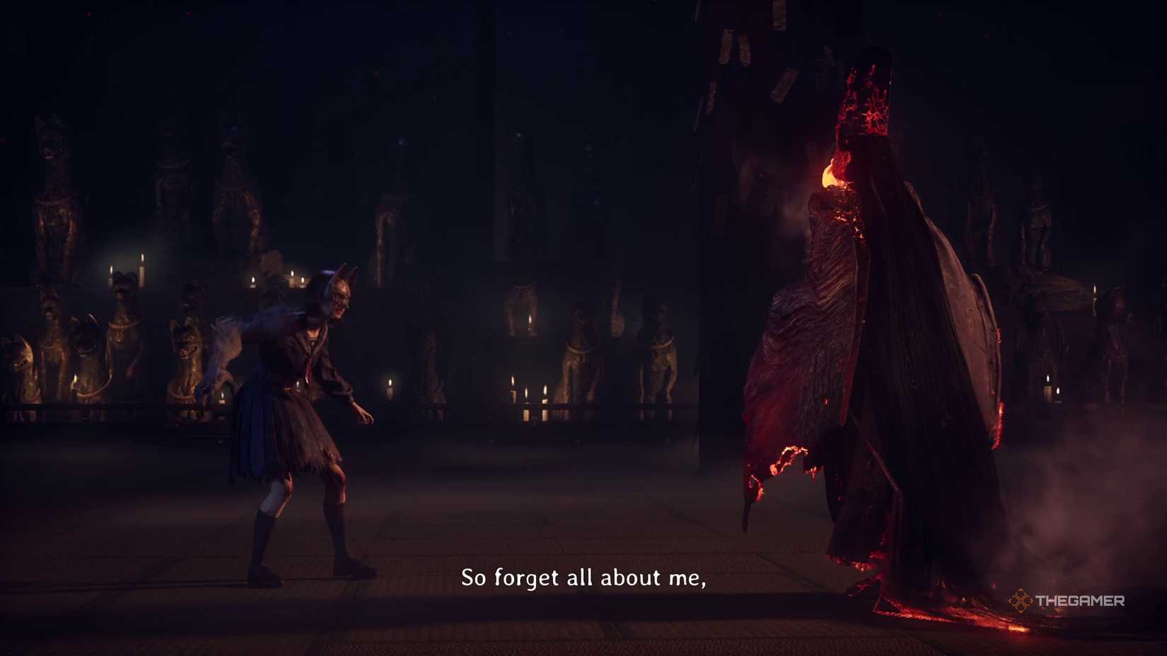 Hinako and Rinko go face to face in Silent Hill f. 