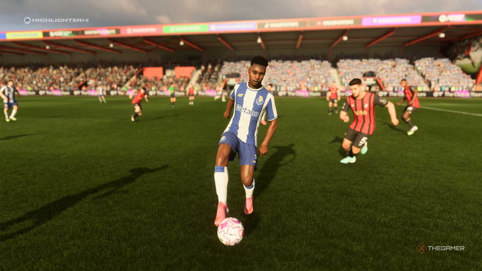 Samu controlling the ball in EA Sports FC 26.