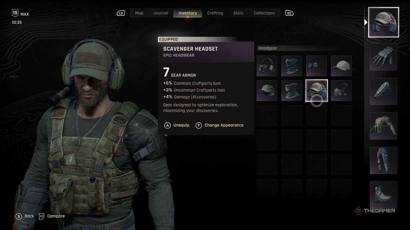 Scavenger Armor headset in Dying Light The Beast.