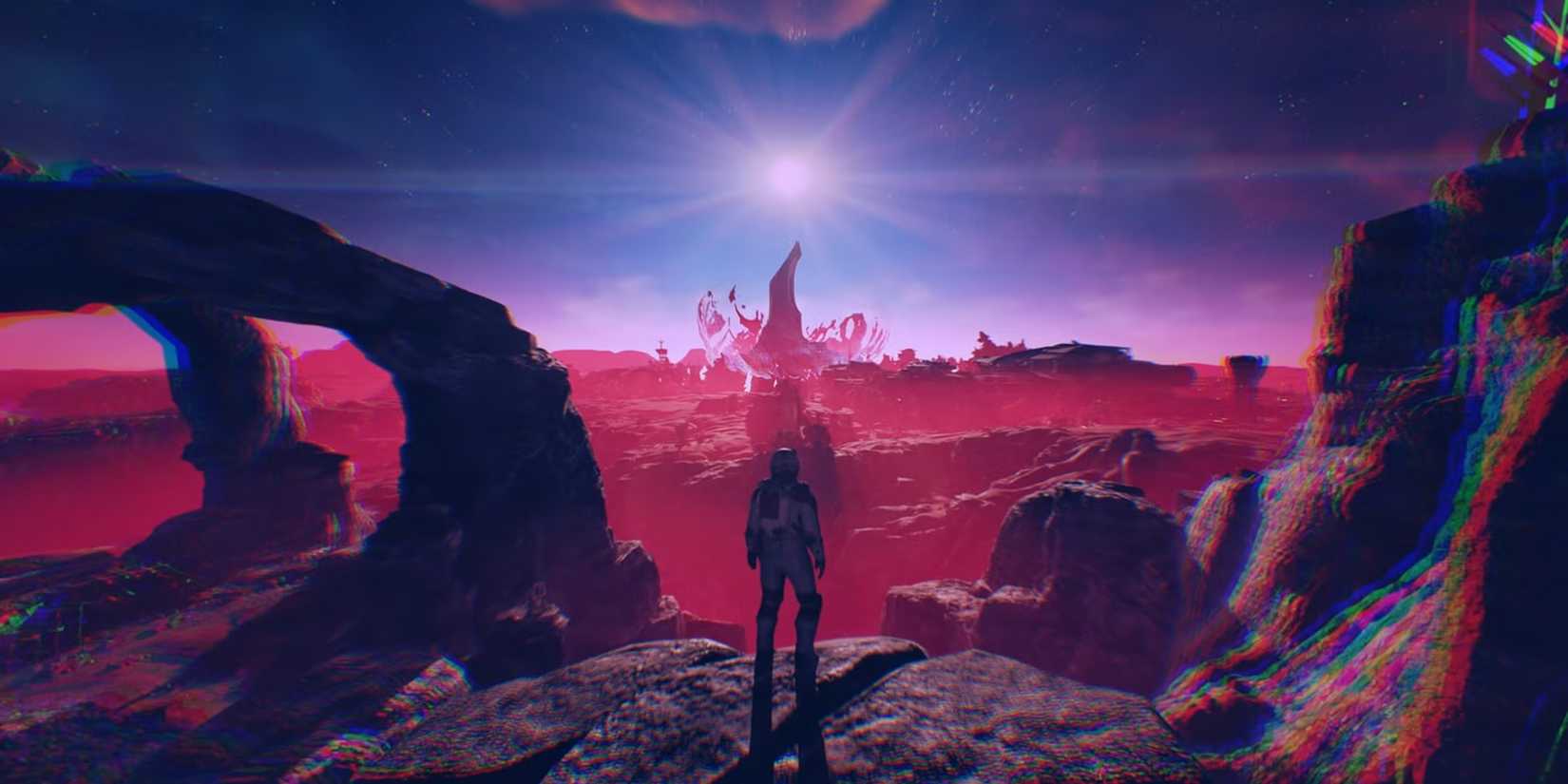 Looking out at an alien planet in Starfield.