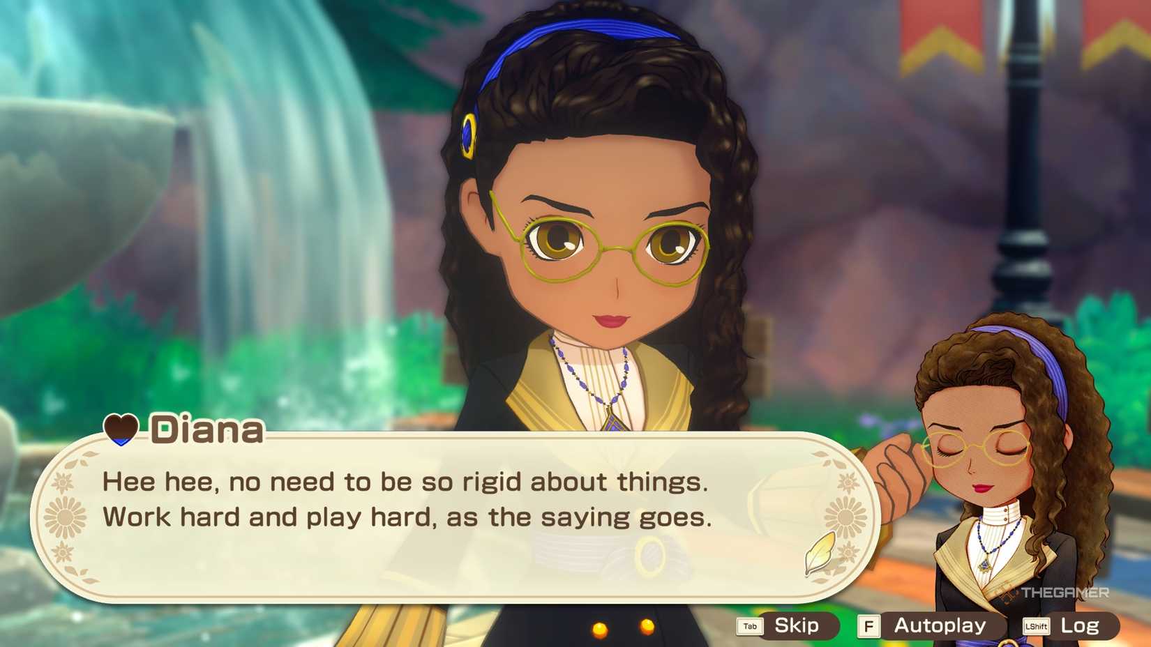 STORY OF SEASONS Grand Bazaar Diana encouraging the children to play hard.