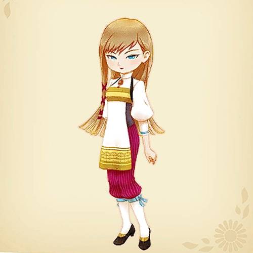 STORY OF SEASONS Grand Bazaar Freya's portrait.