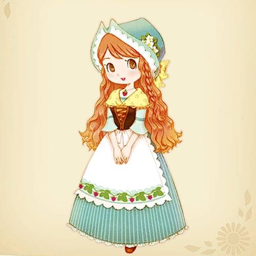 STORY OF SEASONS Grand Bazaar Sophie's portrait.