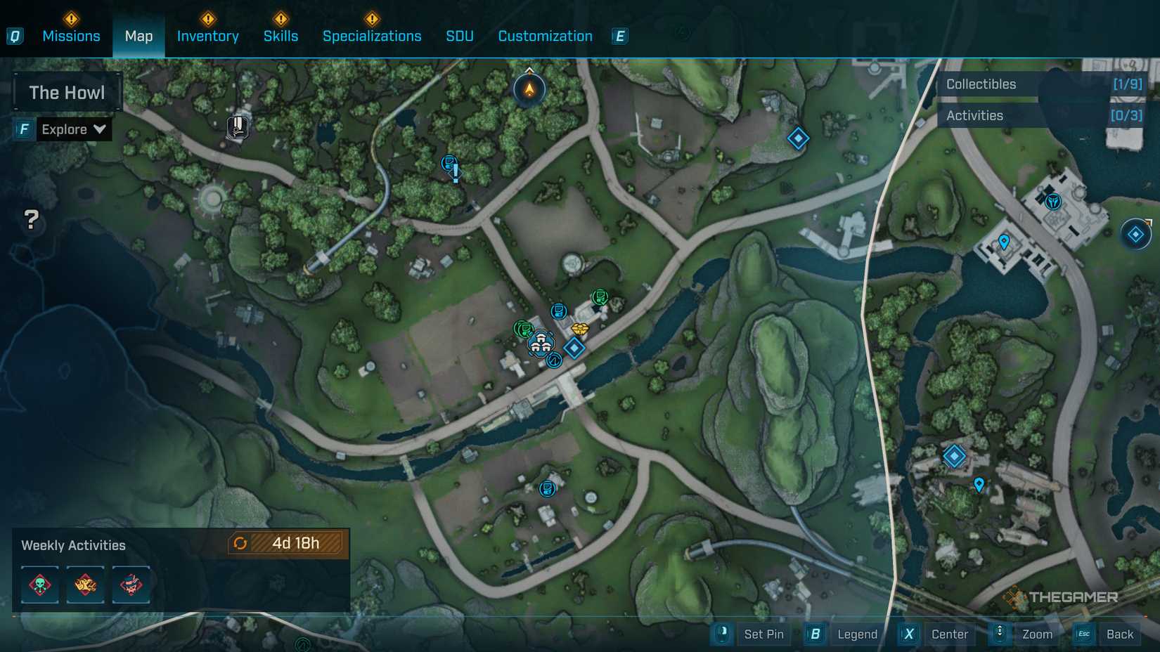 The Launchpad map location in Borderlands 4.
