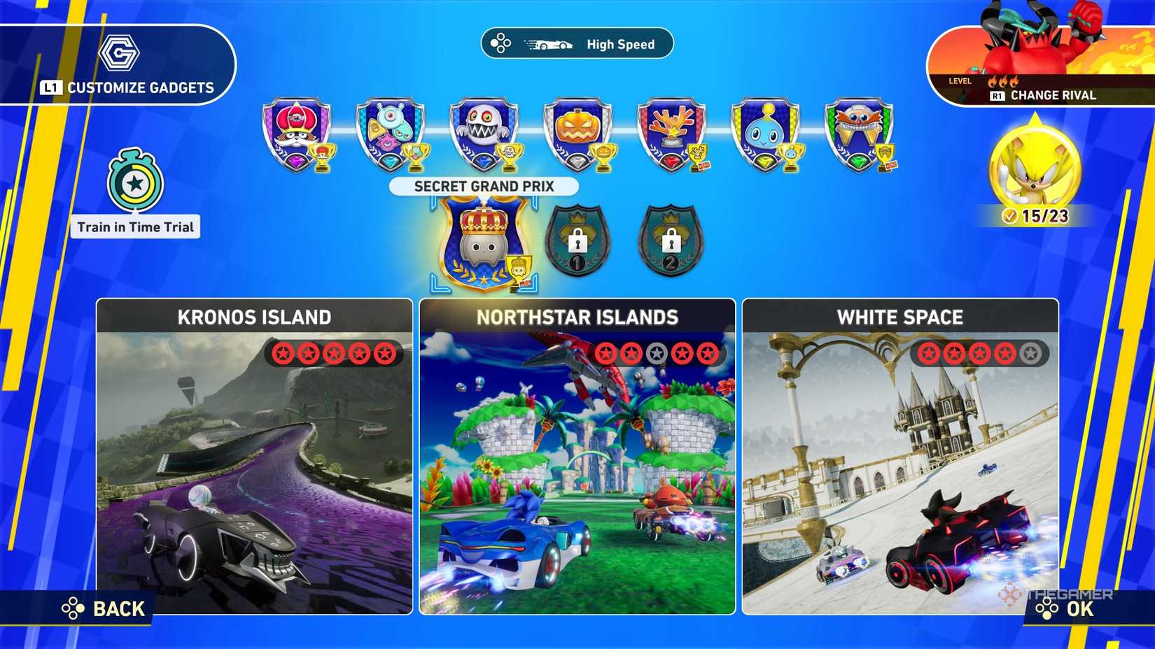 The Secret Grand Prix unlocked in Sonic Racing CrossWorlds.