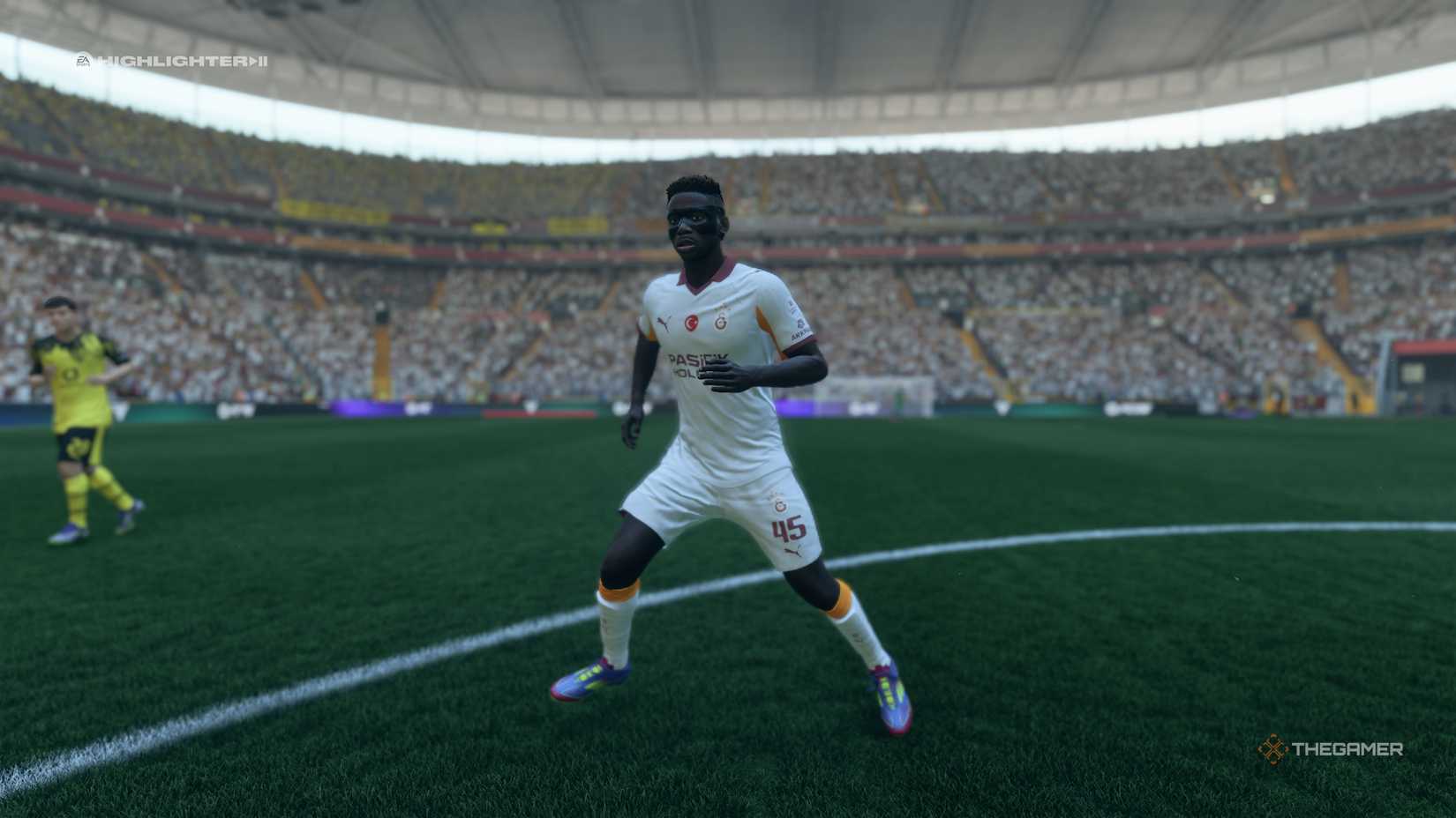 Victor Osimhen near the centre circle in EA Sports 26.