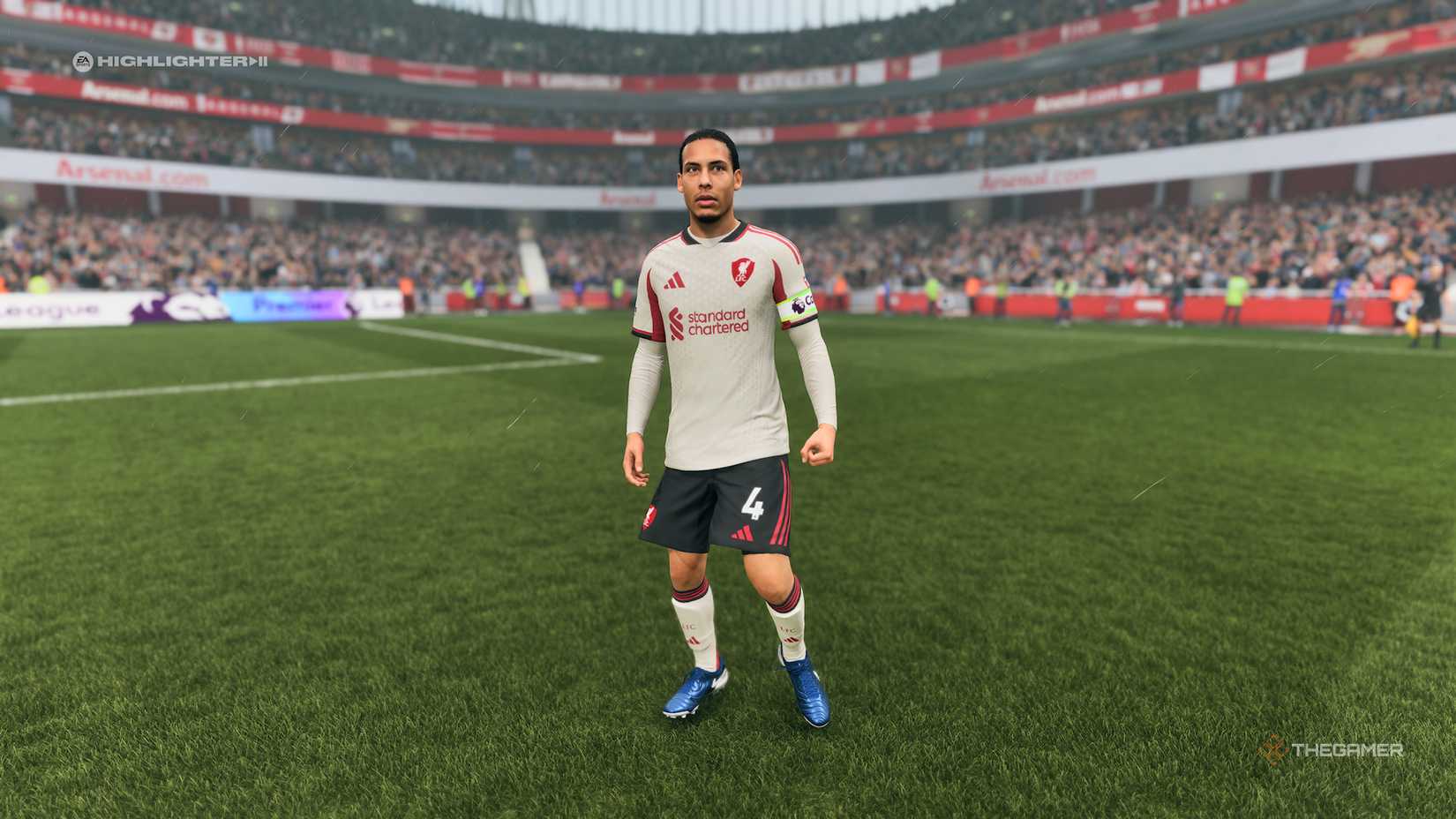 Virgil Van Dijk standing around in EA Sports FC 26.