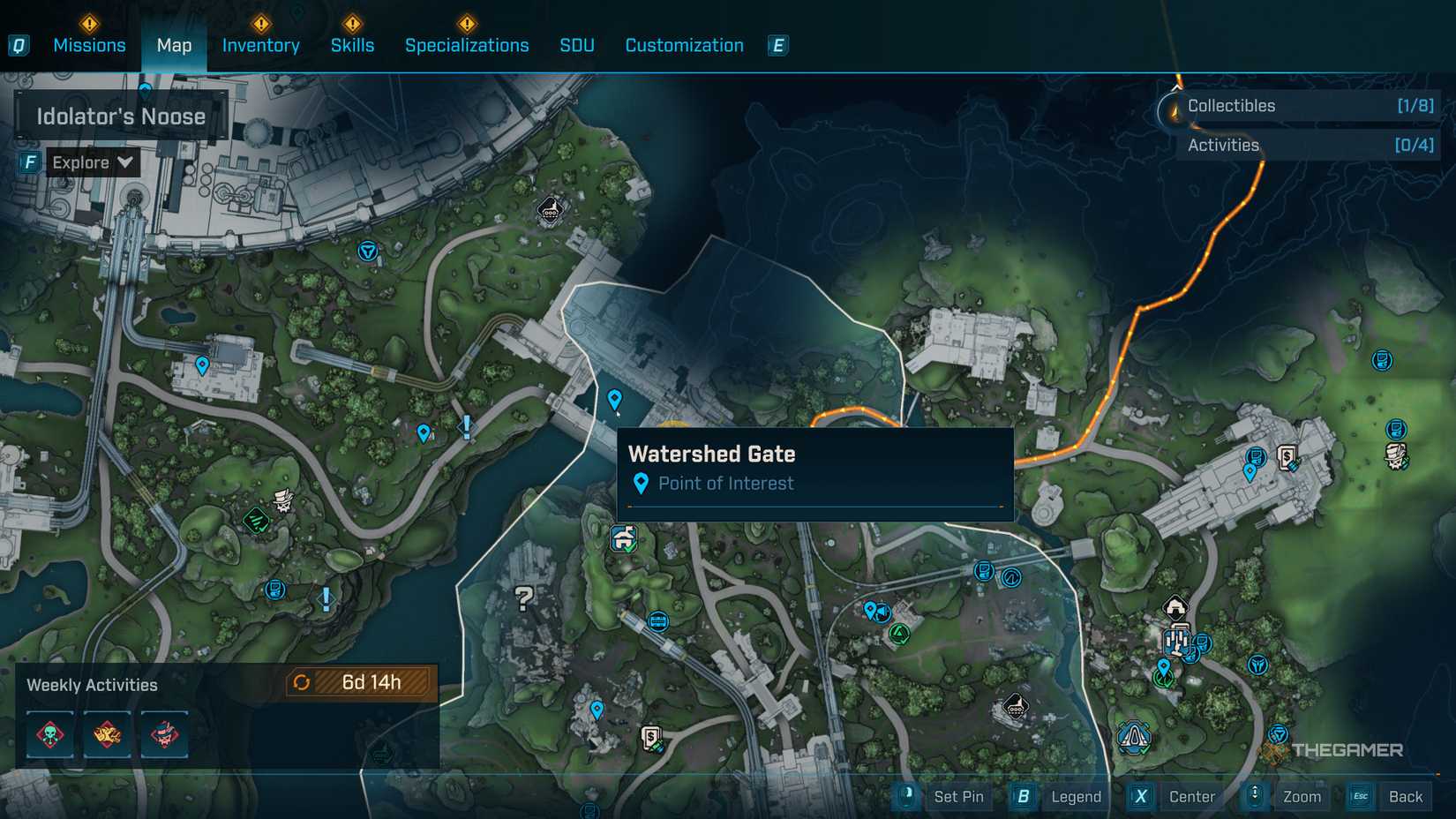 Watershed Gate Map Waypoint In Borderlands 4.