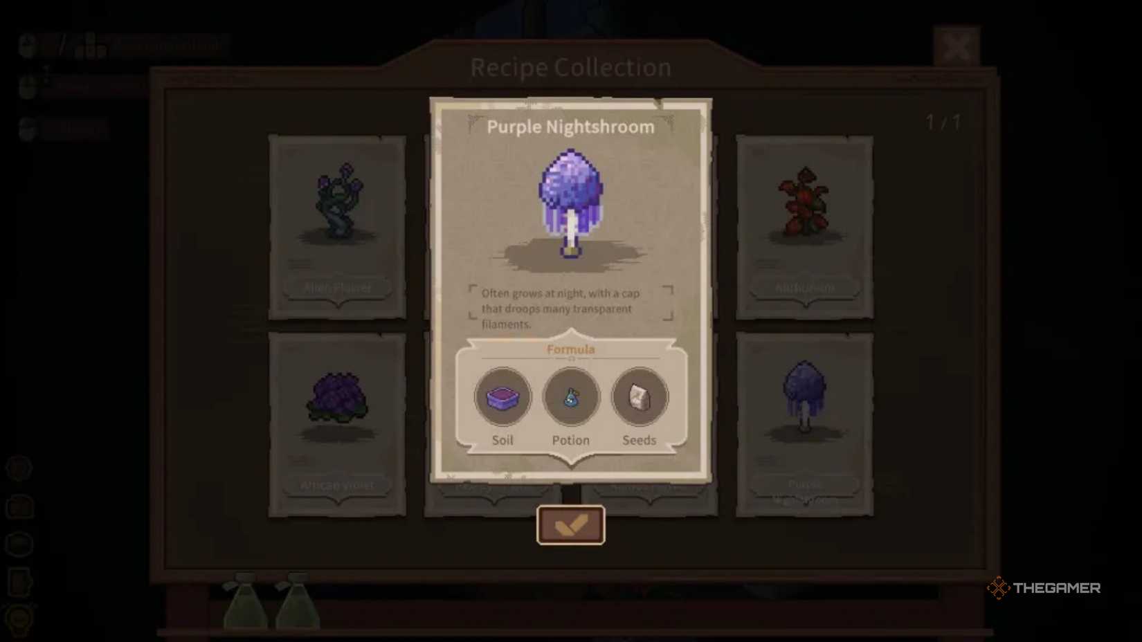 Whisper Of The House Purple Nightshroom.