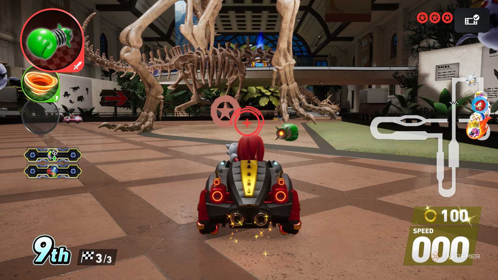 Wonder Museum Red Star Rings in Sonic Racing CrossWorlds.
