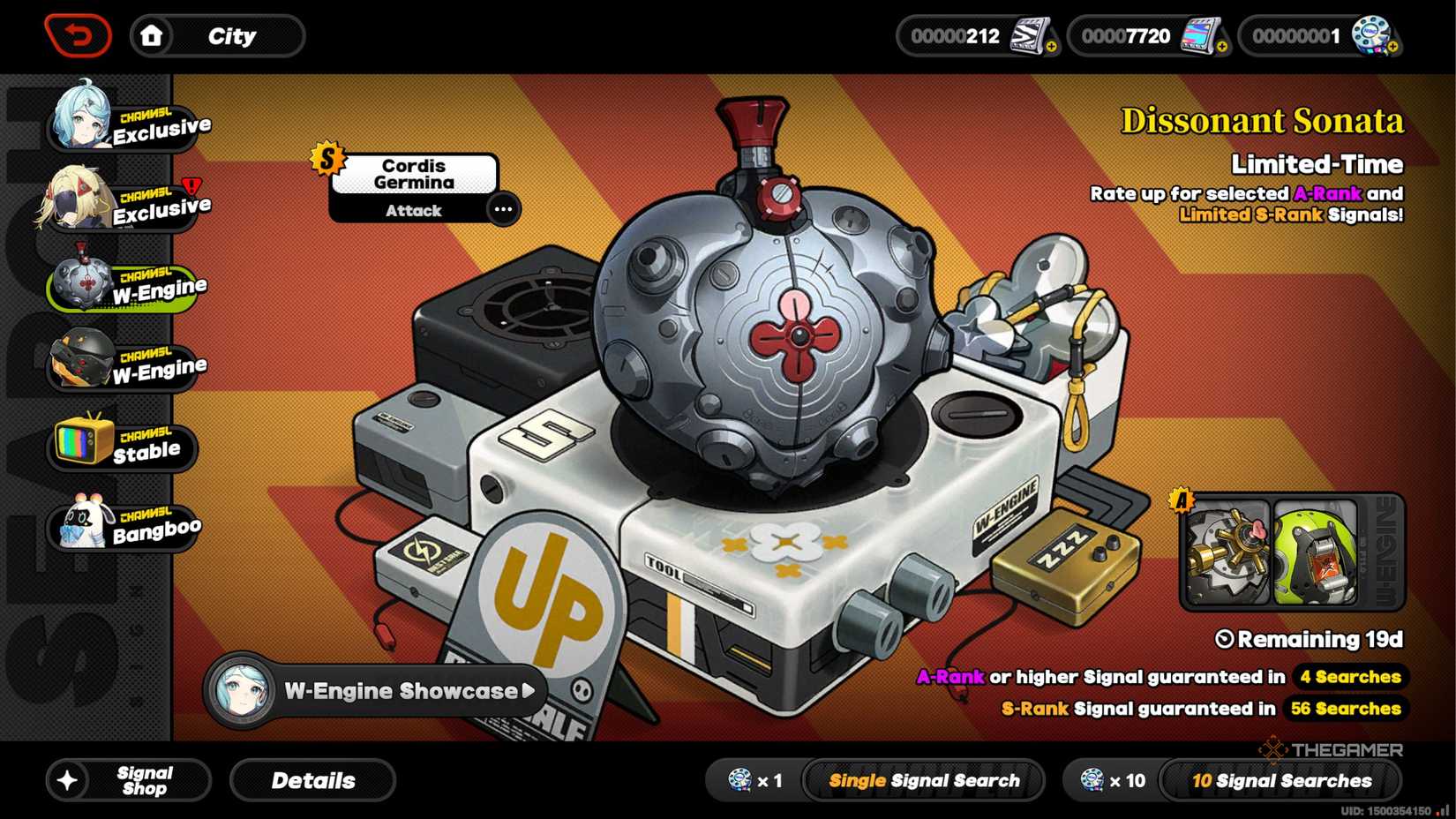 Zenless Zone Zero Seed's signature w-engine.