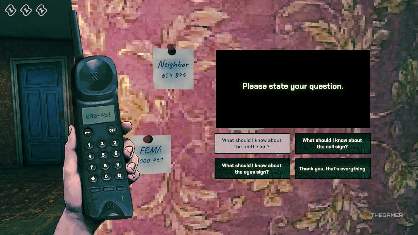 Calling FEMA in No I'm Not a Human.