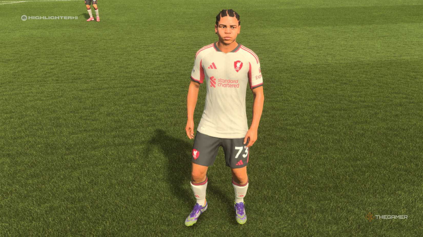 The Best Young Left Mids Rio Ngumoha on the pitch in EA Sports FC 26.