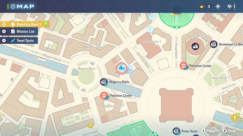 Map location of side mission 8 in Pokemon Legends Z-A.