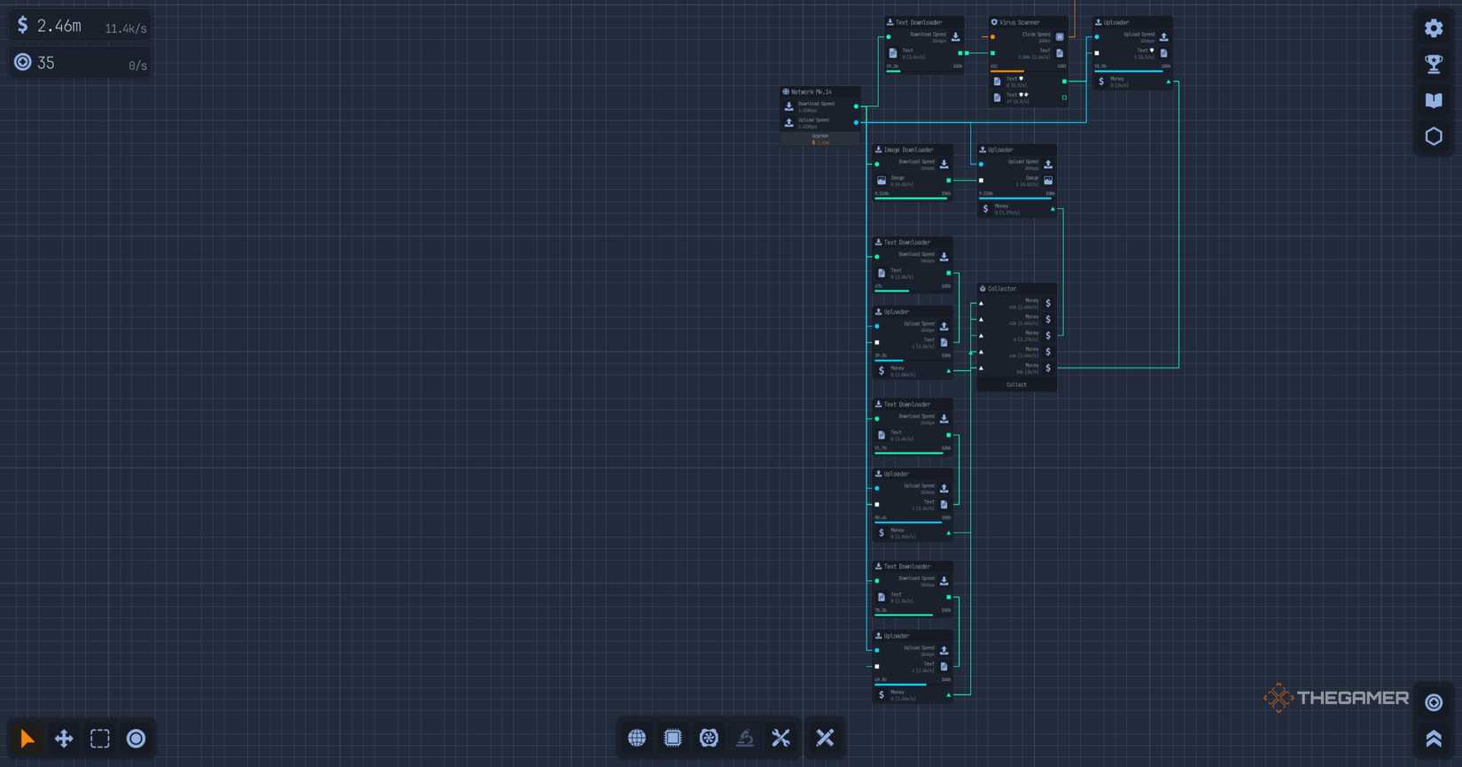 Layout organizer on the screen in Upload Labs.