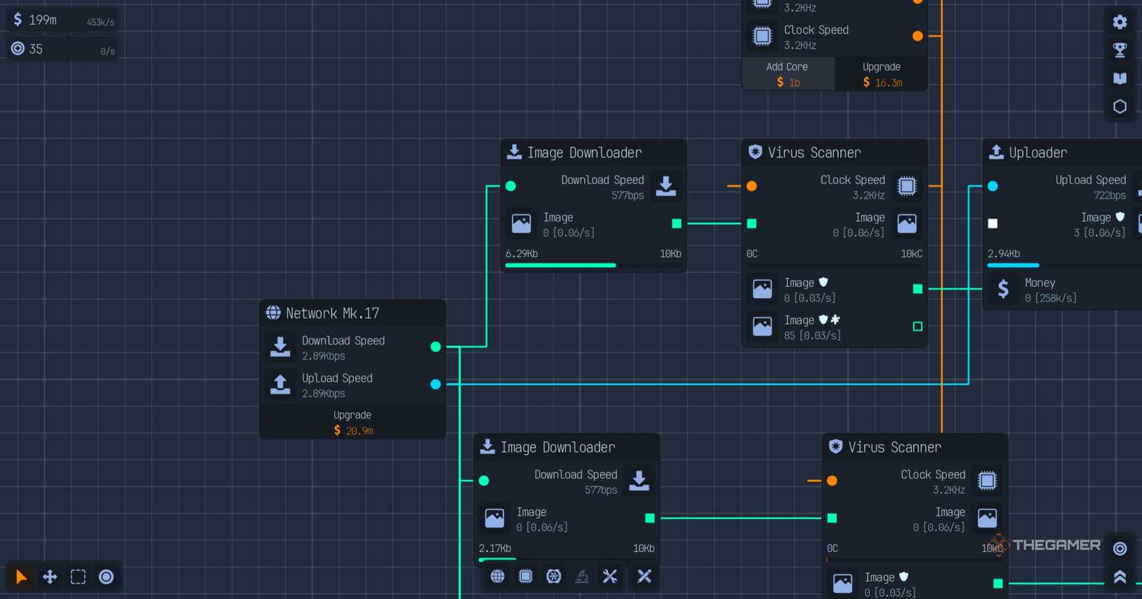 Image Download nodes on the screen in Upload Labs.