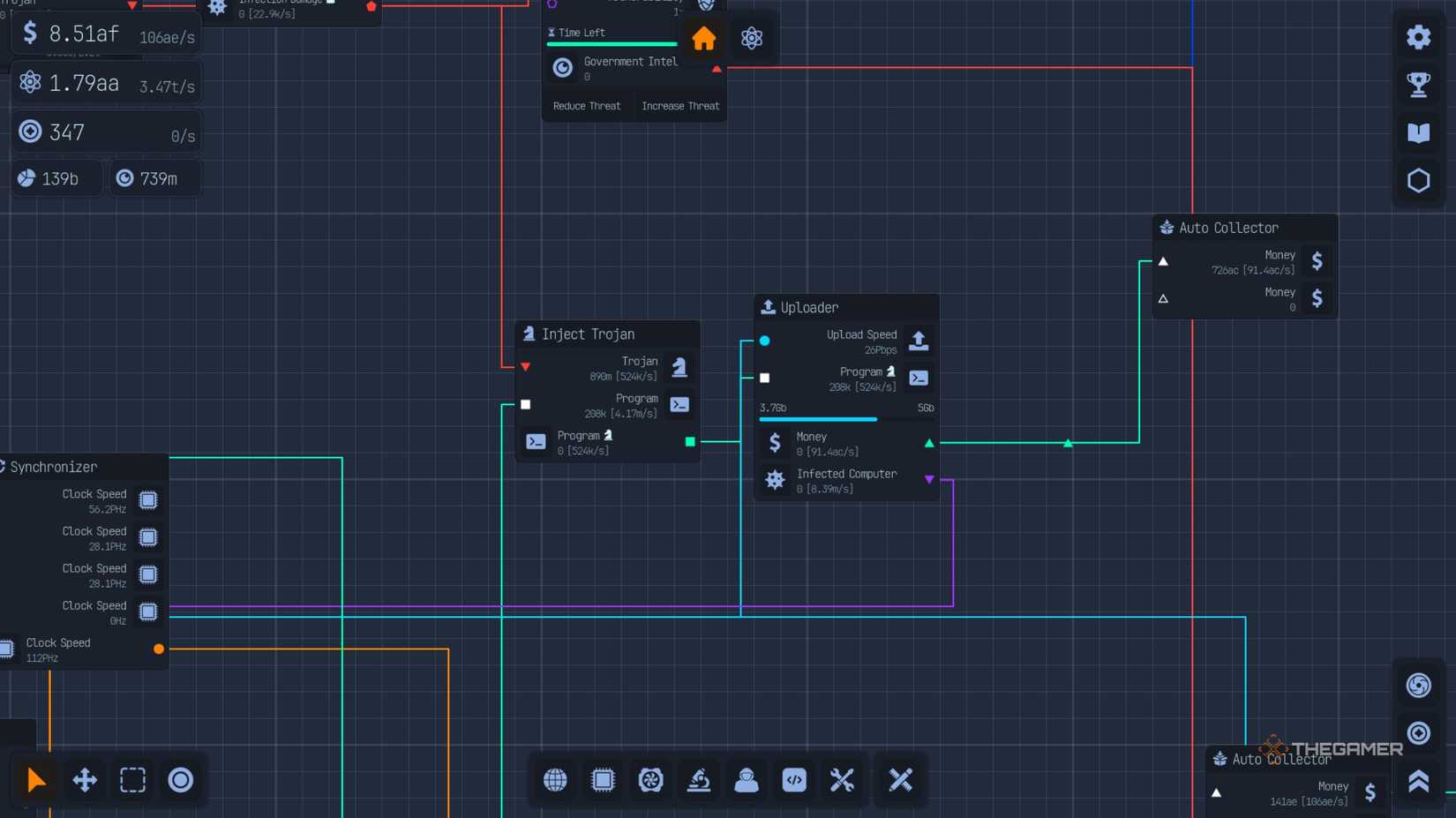 the hack interface generates trojans, which are applied to programs and used to generate infected computers in upload labs.