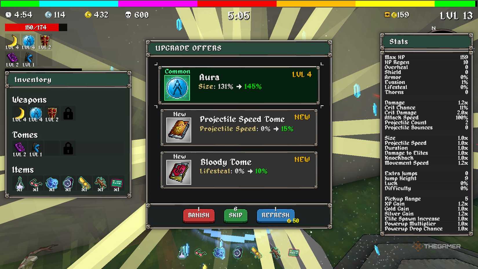 The Aura popping up in Megabonk.