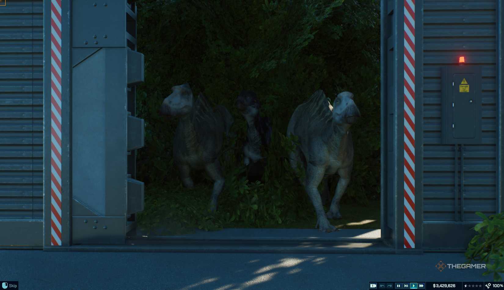 Breeding a baby dino in Jurassic World Evolution 3.