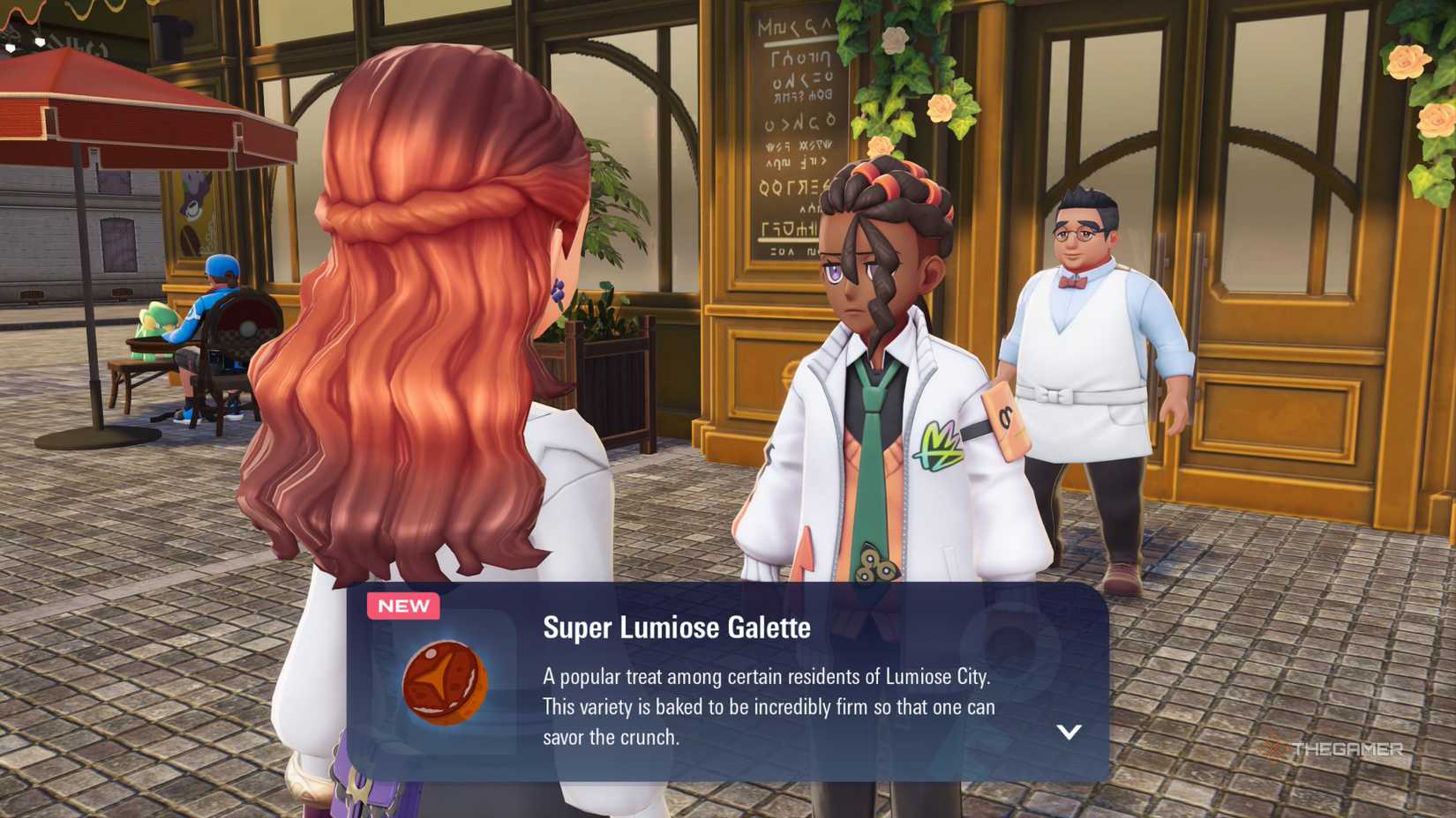 Player receives the Super Lumiose Galette from Naveen in Pokemon Legends: Z-A.