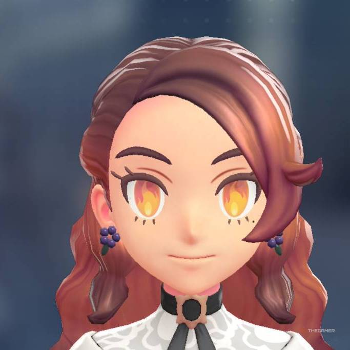 Player wears the Fired Up contacts in Pokemon Legends: Z-A.