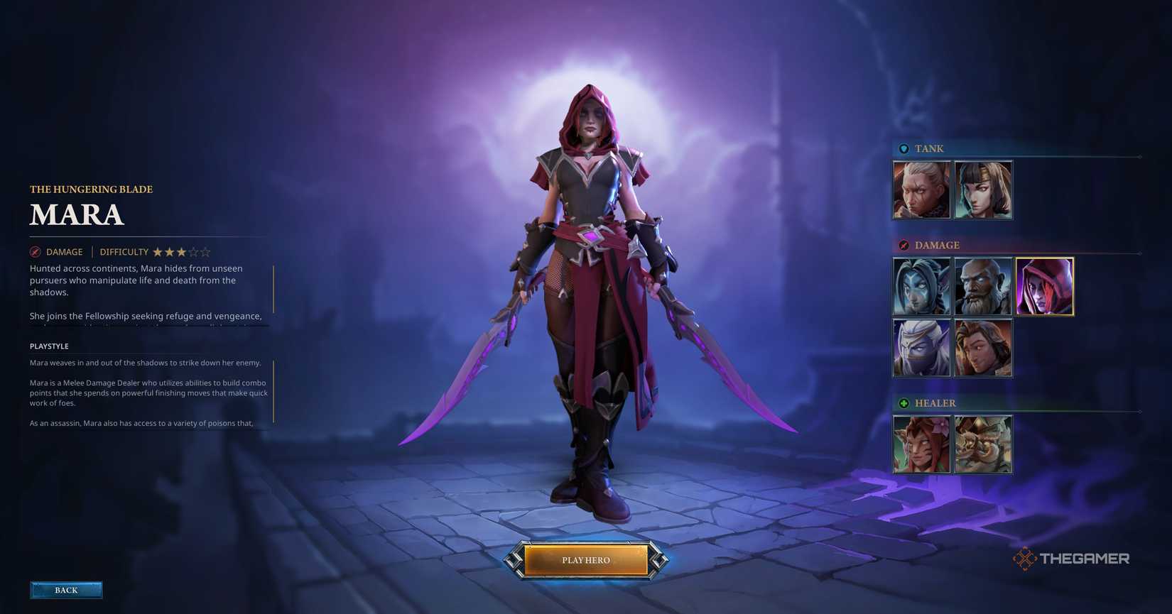 Hero posing in Fellowship.