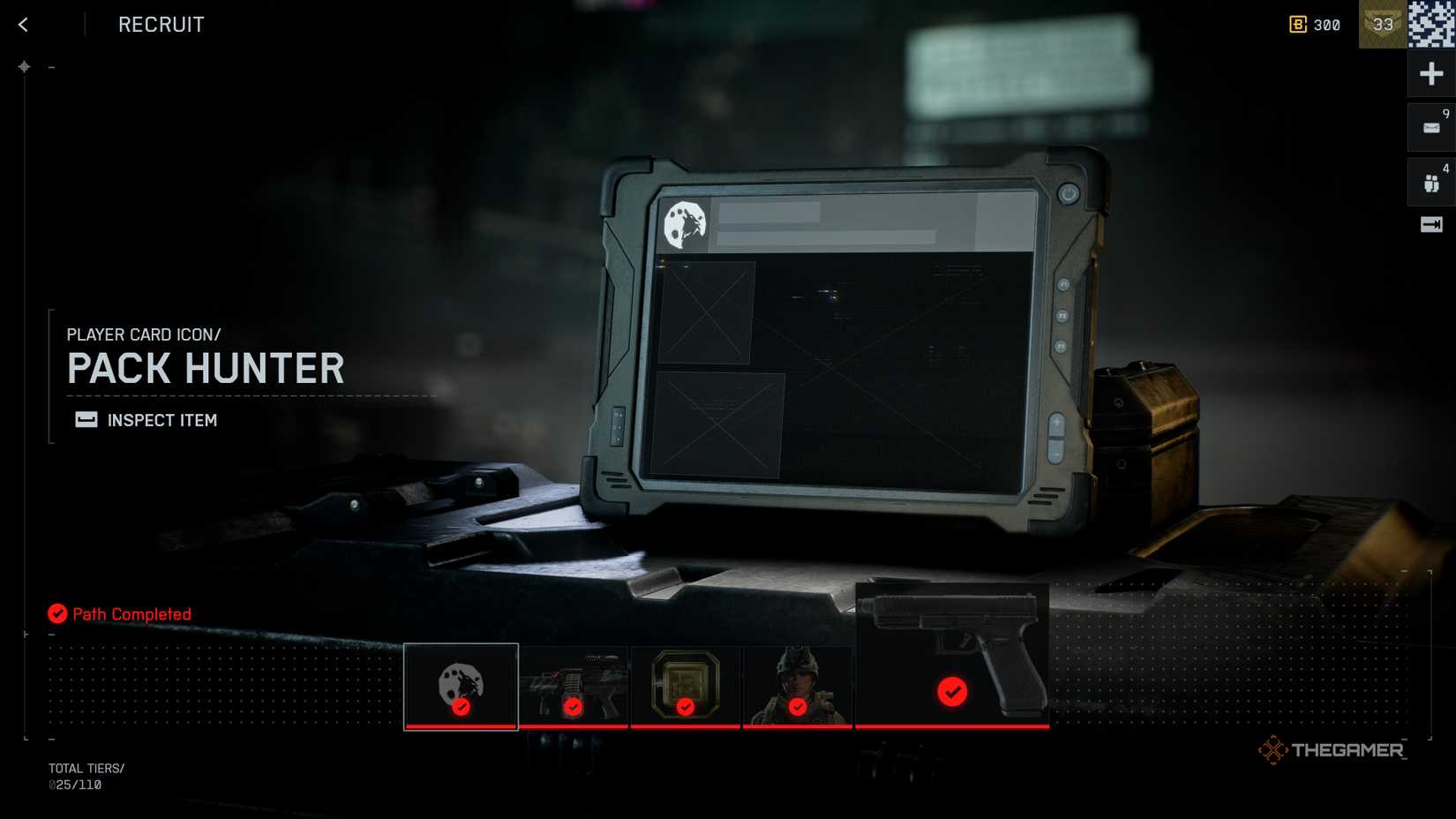 Battlefield 6 Recruit reward path on the Season 1 battle pass.