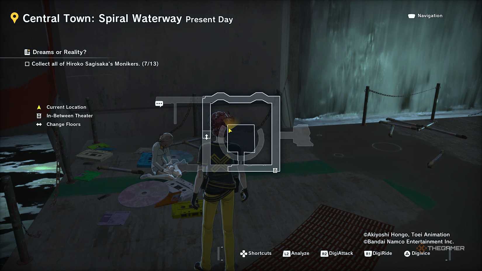 Digimon Story: Time Stranger 6 - central town spiral waterway