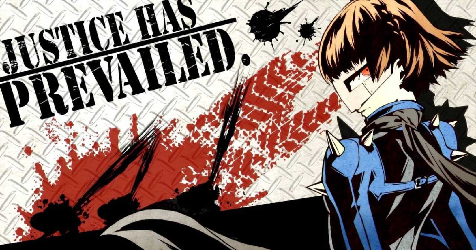 Makoto's all out attack screen Persona 5