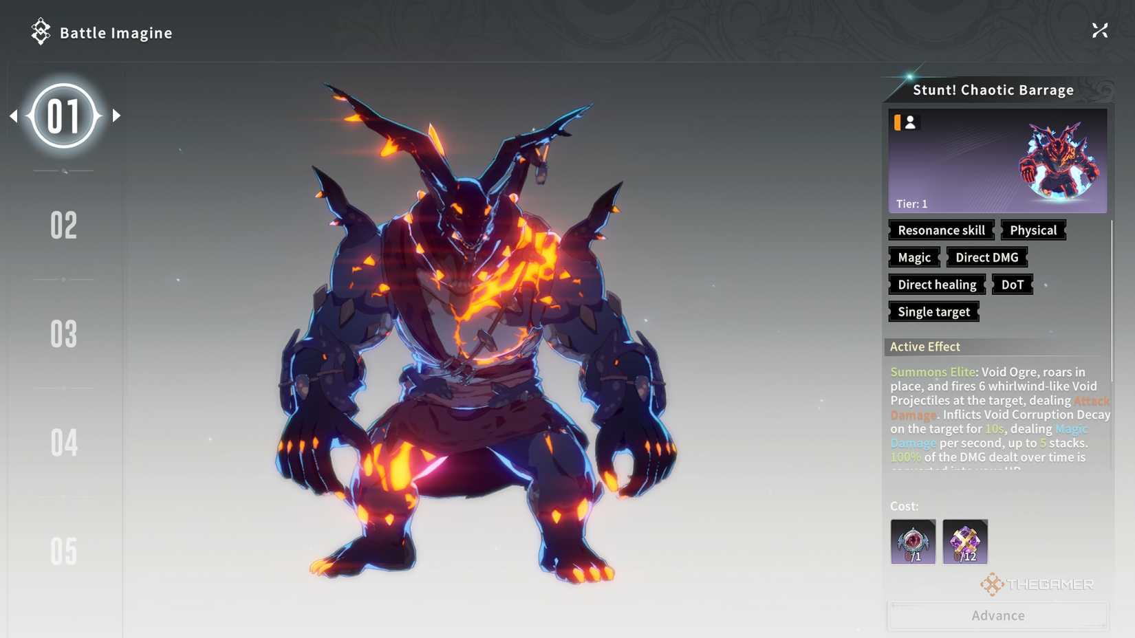A Battle Imagine in Blue Protocol Star Resonancne.