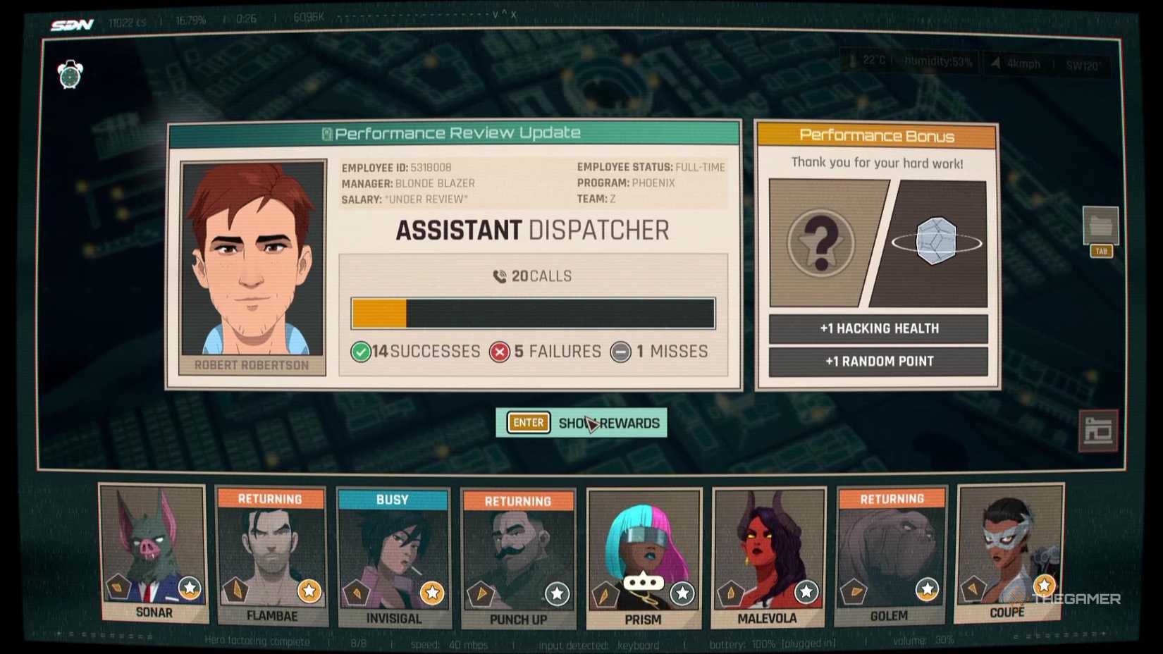 A Dispatcher performance review in Dispatch.