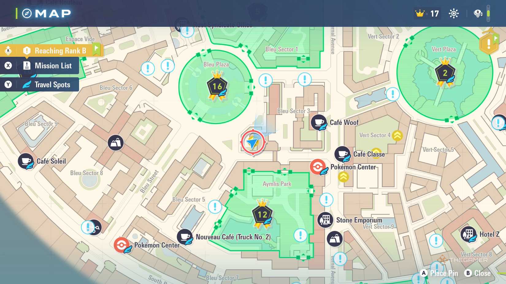 A locked holovator location in Pokemon Legends Z-A.