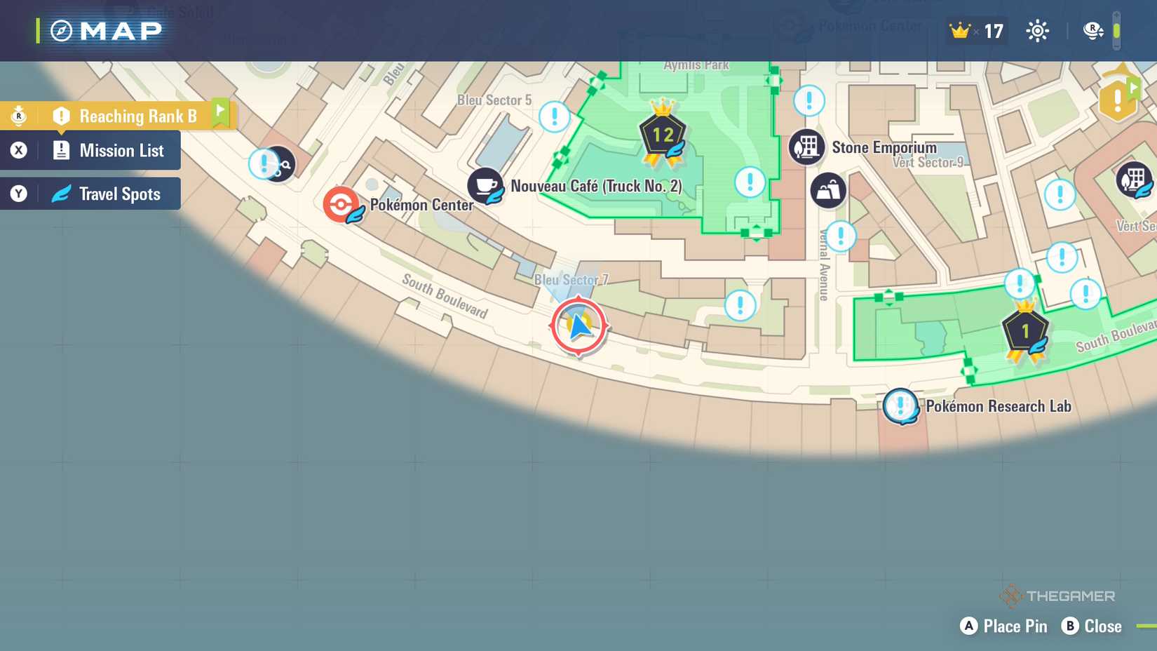 A locked holovator location in Pokemon Legends Z-A.