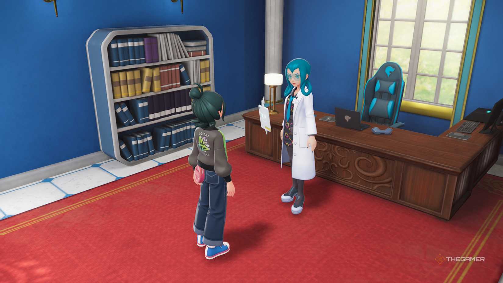 A player beside Mabel in Pokemon Legends Z-A.