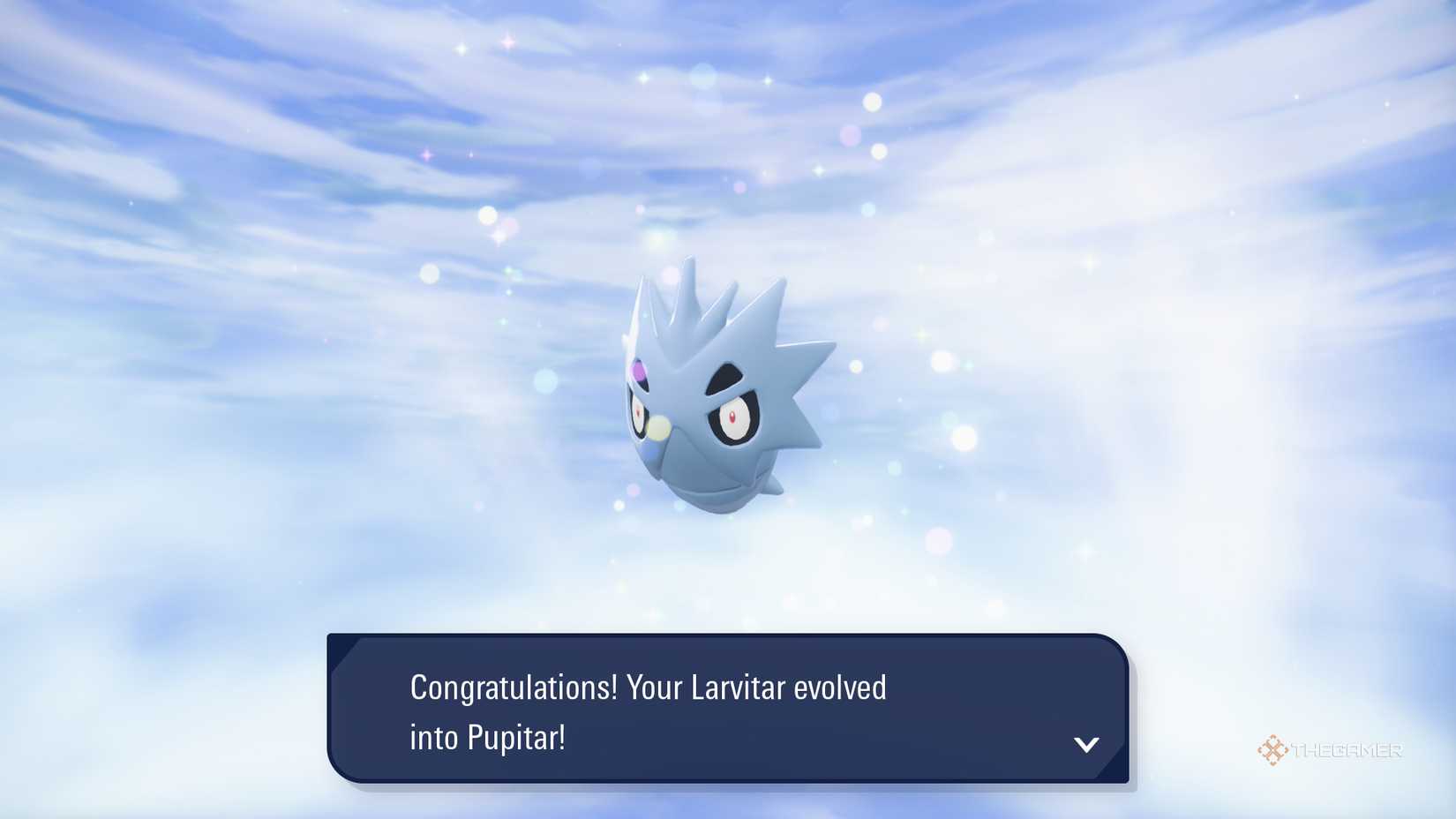 A Pupitar after evolution in Pokemon Legends Z-A.