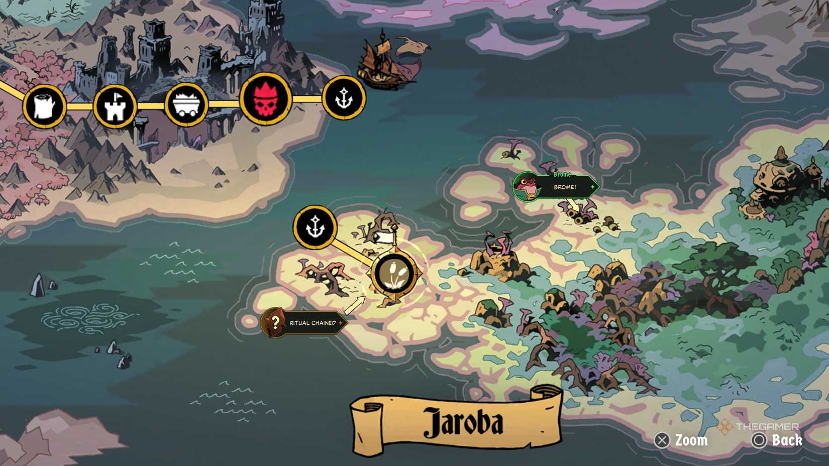 The location of the Bramble Ritual in Absolum.