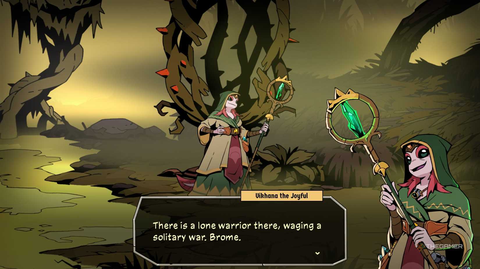Vikhana mentioning Brome in Absolum.
