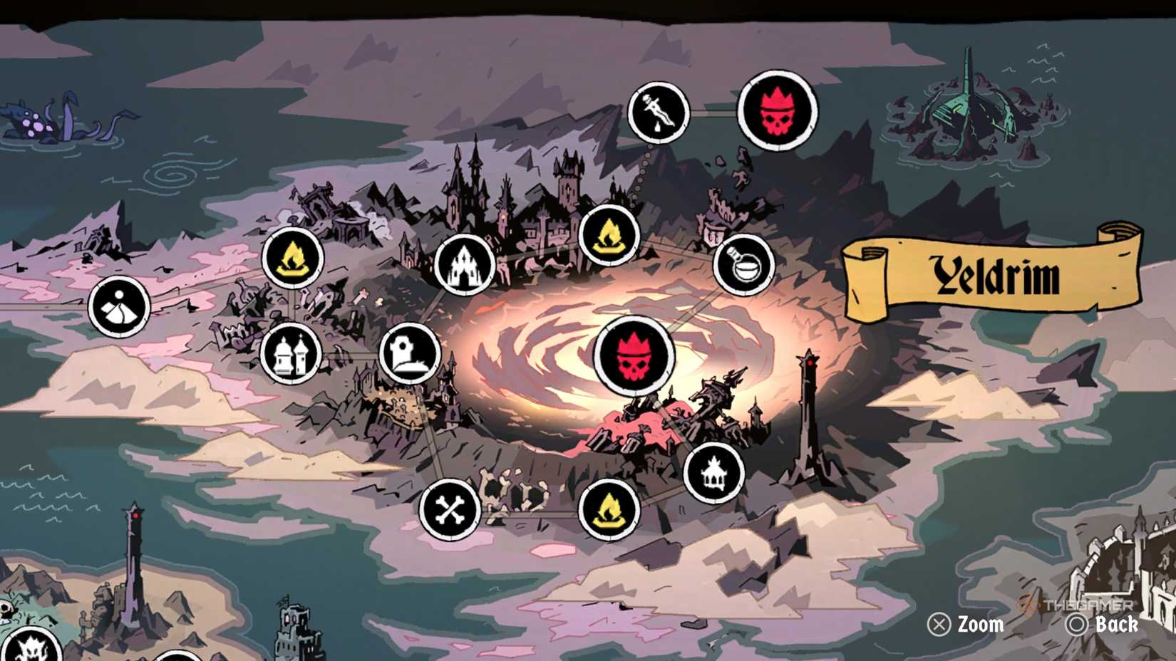 The location of the Chaos Ritual in Absolum.