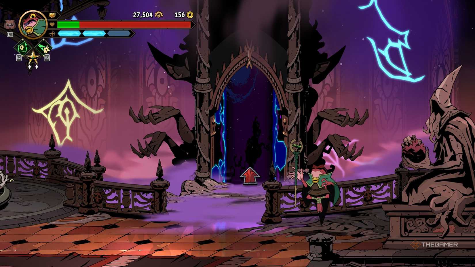 A secret door that leads to the Chaos Ritual in Absolum.