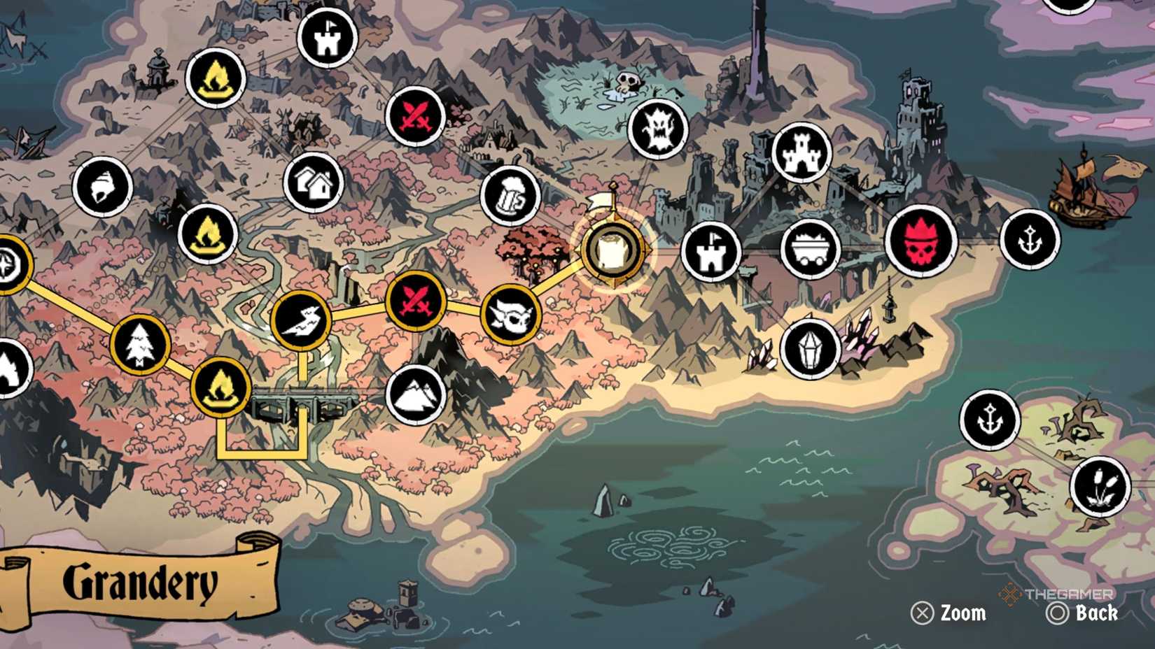 The final location of Cider in Absolum.