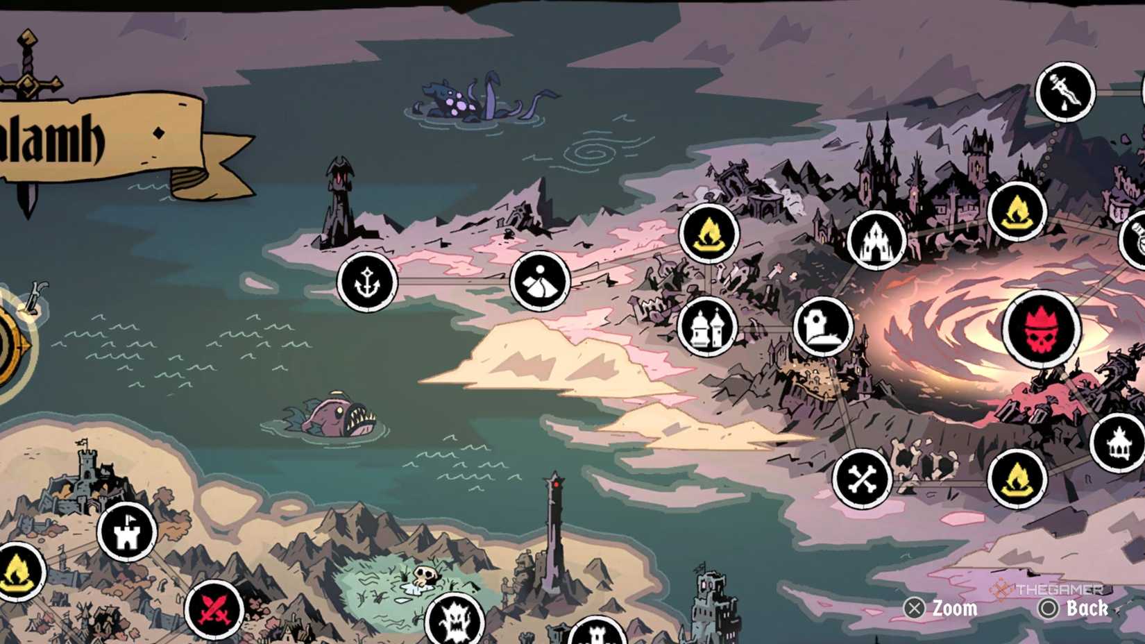 The location of the Necromancy Ritual in Absolum.
