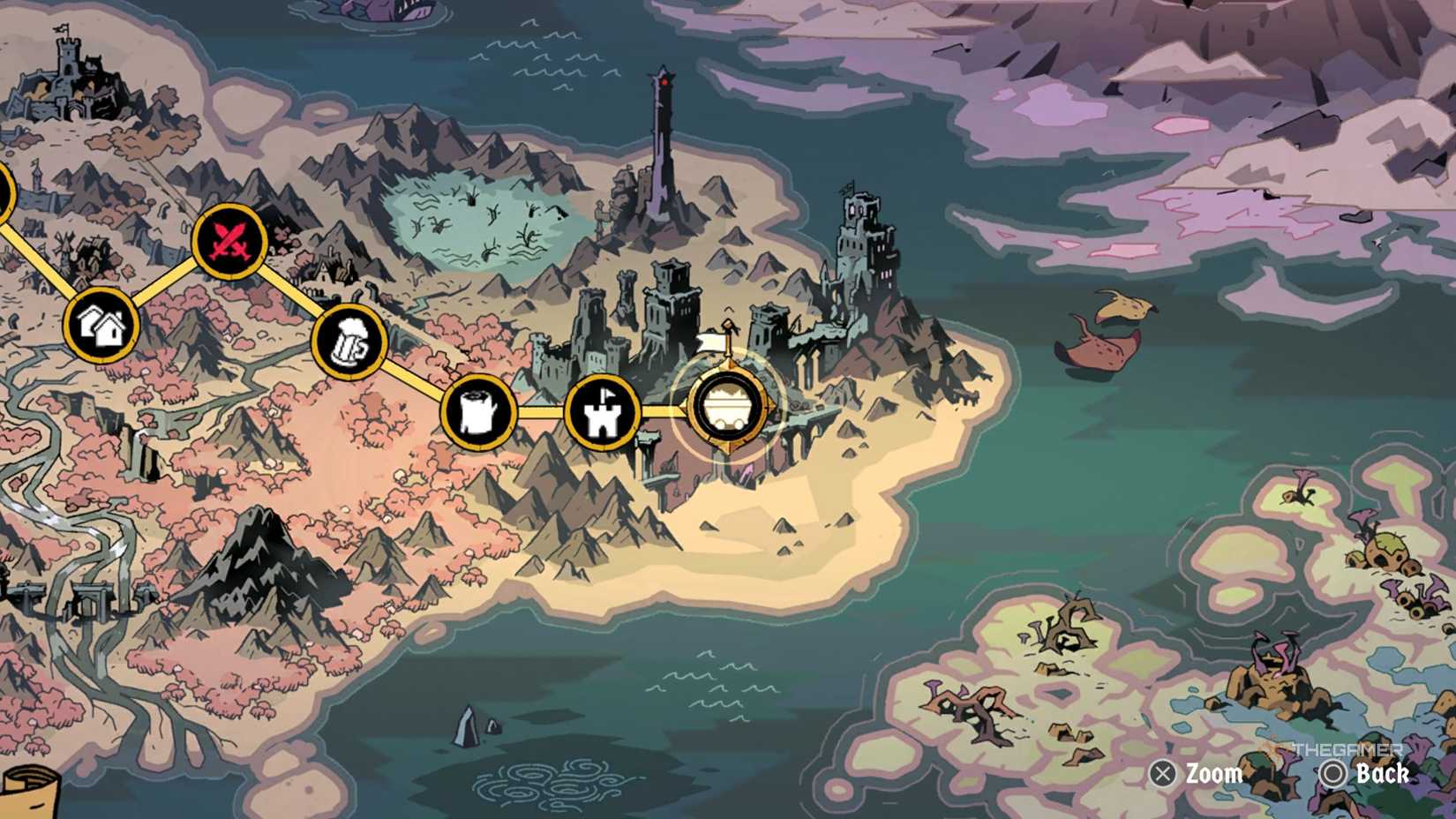 The location of the Thunder Ritual in Absolum.