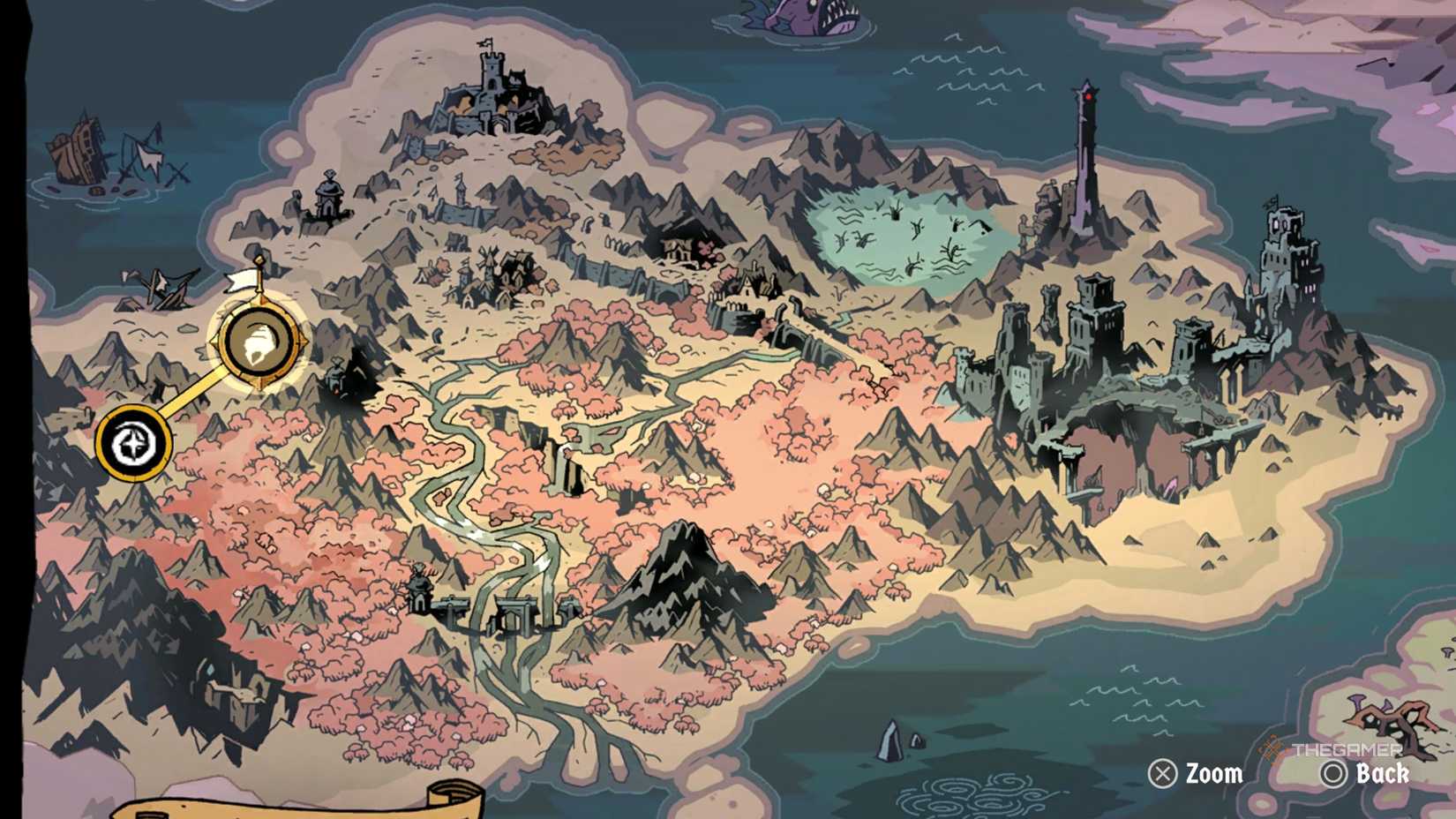 The location of the Water Ritual in Absolum.