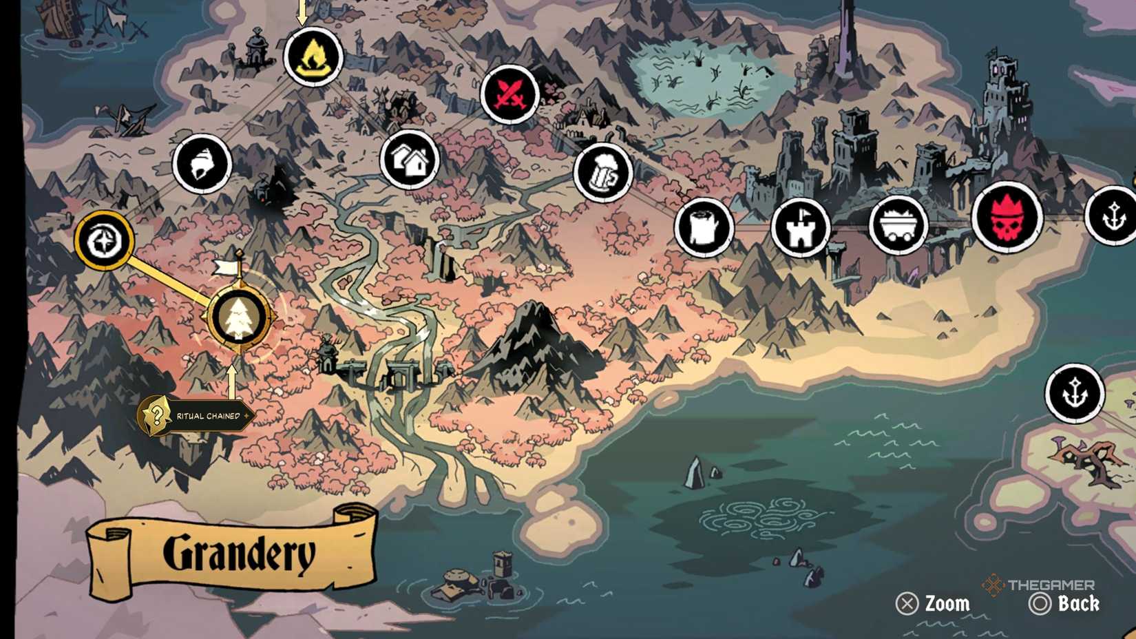 The location of the Wind Ritual in Absolum.