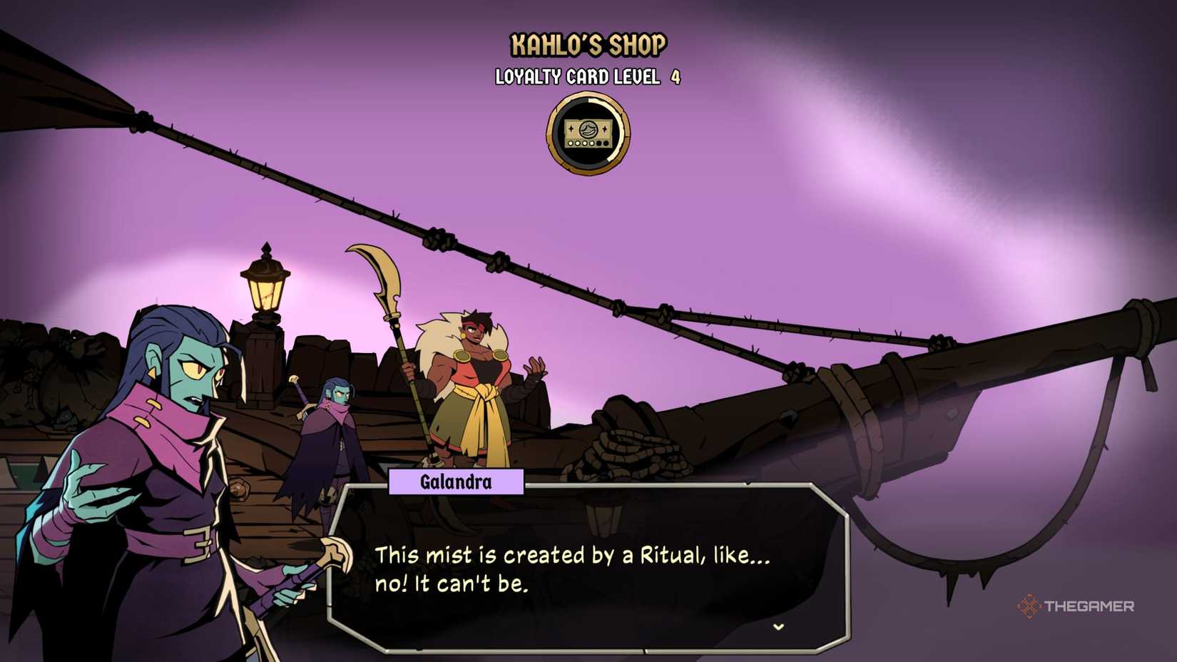 Galandra being taken to Yeldrim in Absolum.