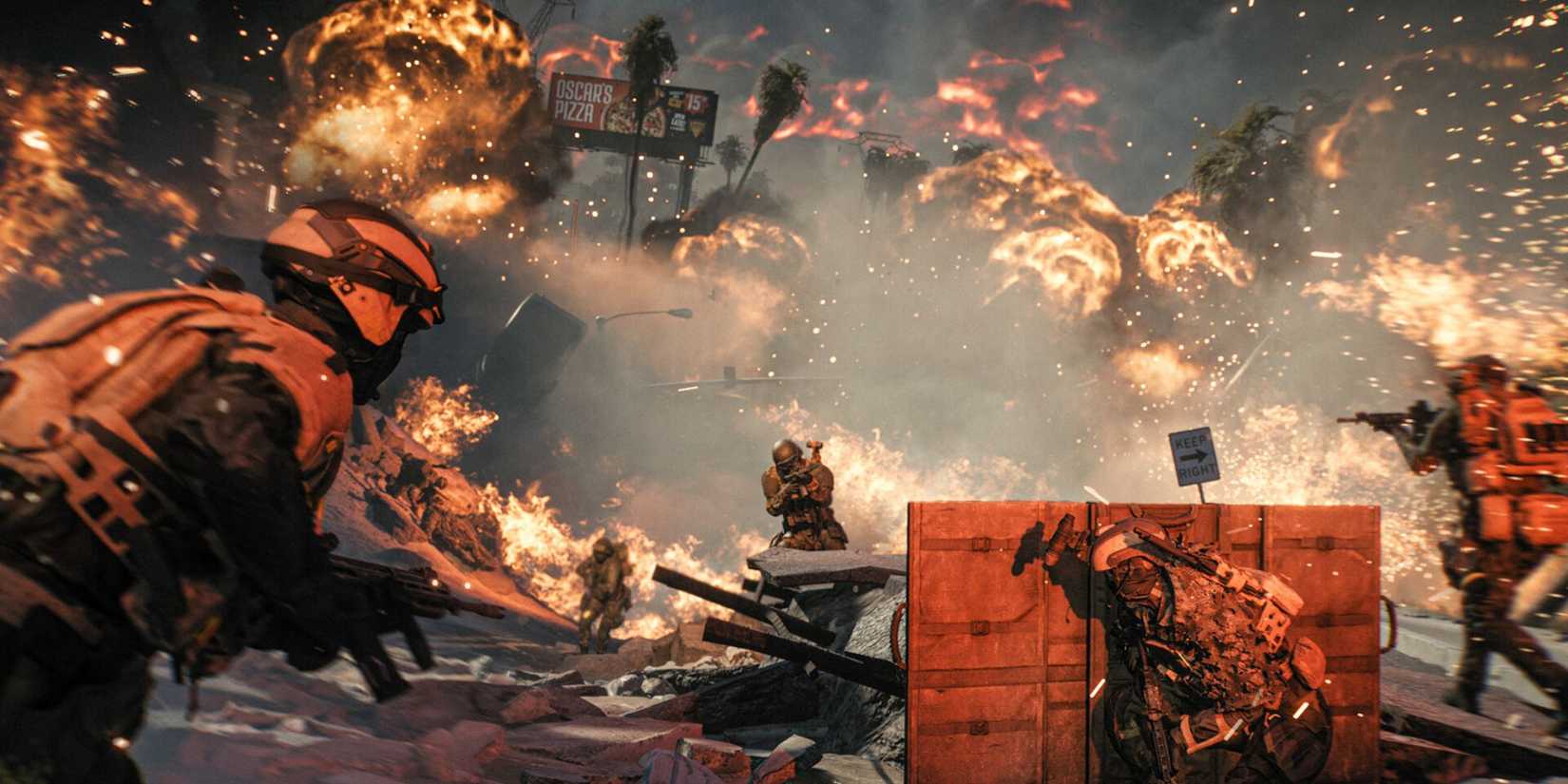 A firefight taking place in Battlefield 6's RedSec mode.