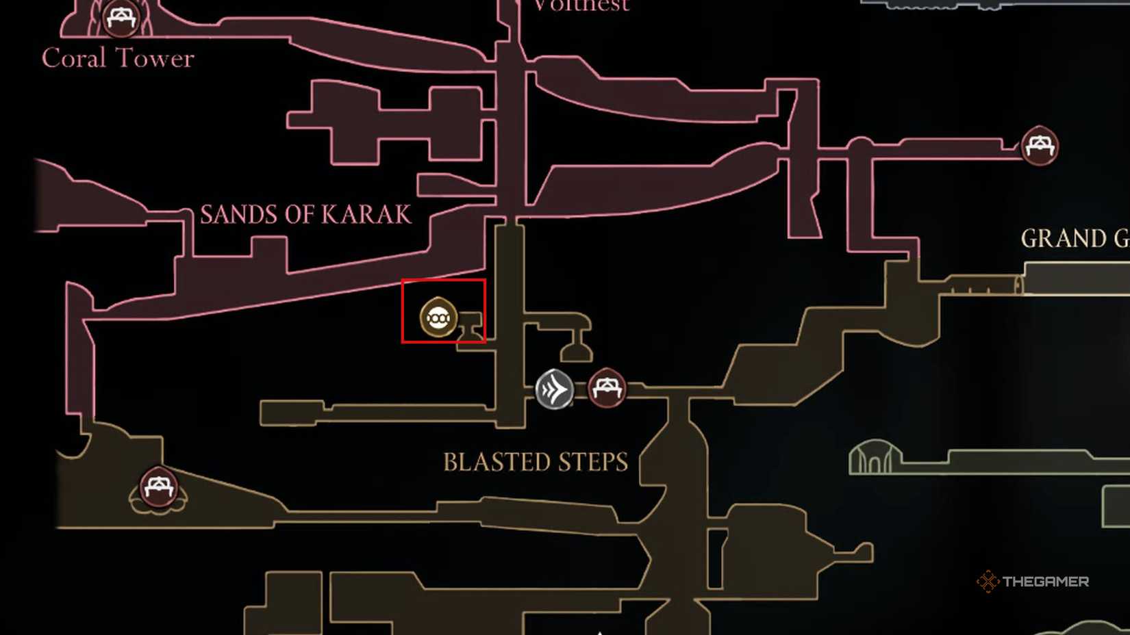 Blasted Steps Spool Fragment location in Hollow Knight: Silksong.
