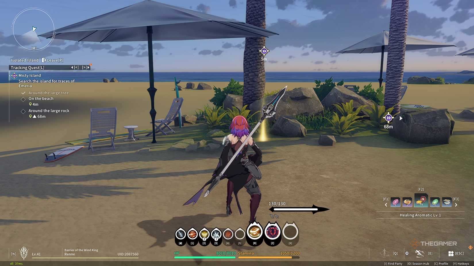 Blue Protocol_ Star Resonance Searching the homestead beach for shinies.