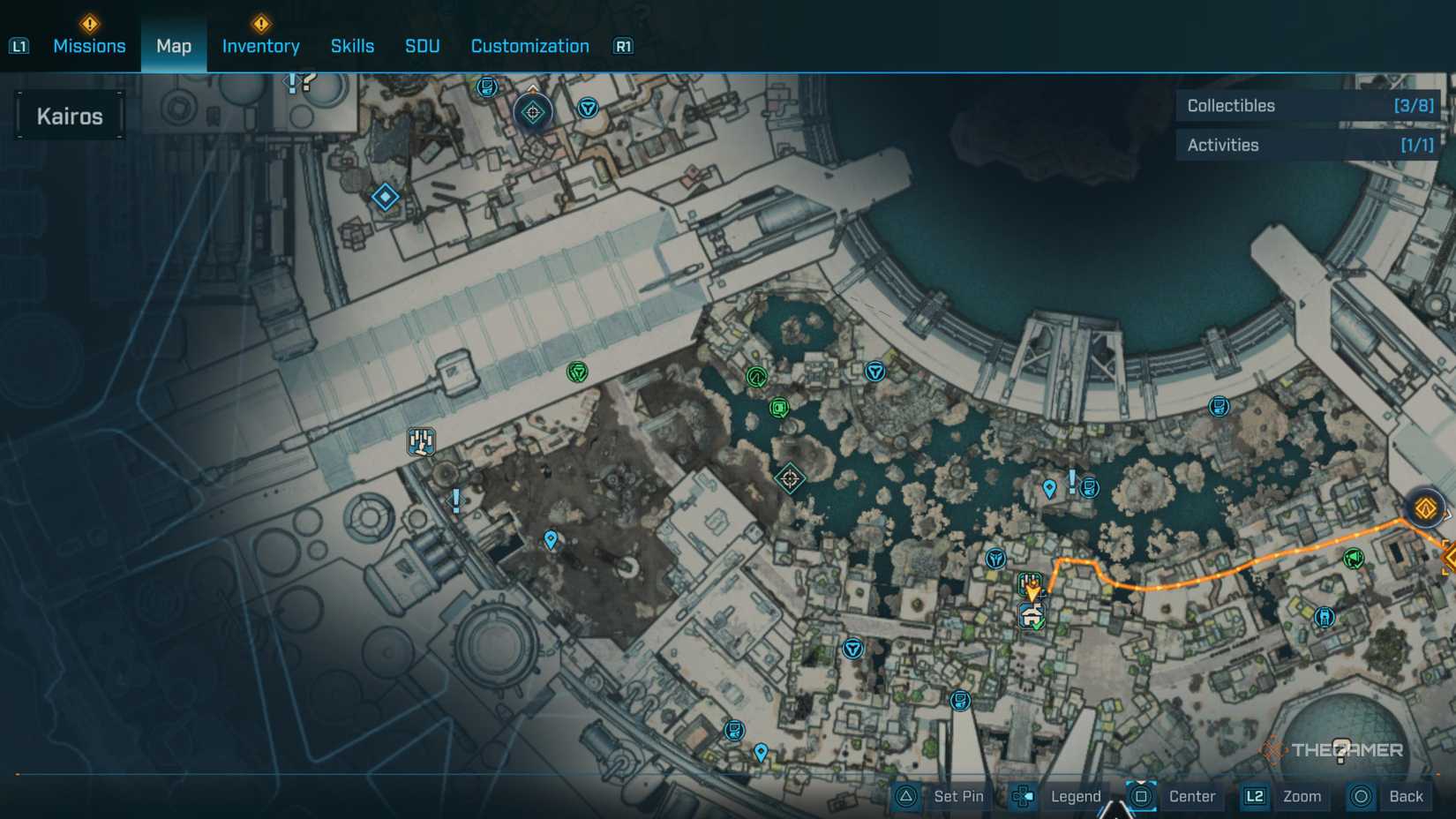 the in-game map in borderlands 4 is centered on the fades district in dominion city.
