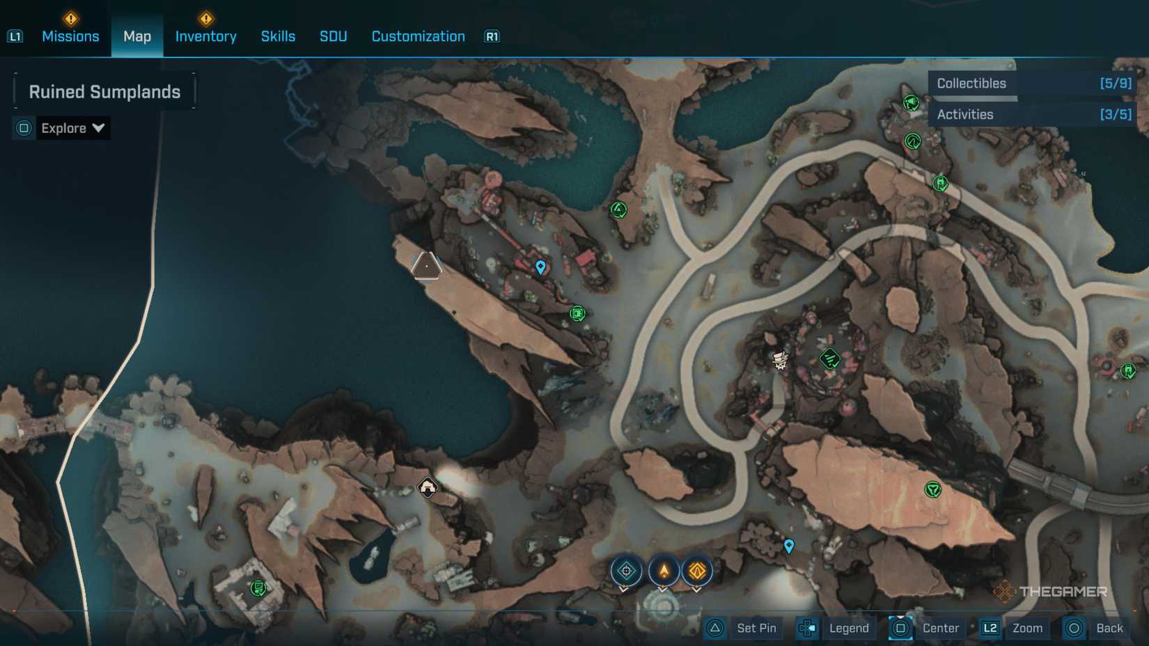 the in-game map in borderlands 4 is centered on the electi safe at hull's handbasket.